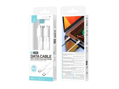 Cable USB-C a USB-C Techancy TB1803 (1 m, 60 W, carga r�pida y datos) para m�vil, tableta y port�til