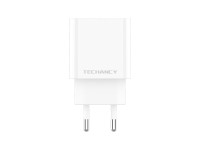 Cargador Techancy TA2828 USB A y USB C PD QC3.0 de 38 W, carga r�pida para iPhone, Android, tableta,