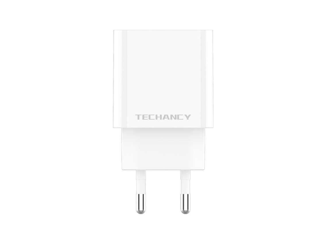 Cargador Techancy TA2828 USB A y USB C PD QC3.0 de 38 W, carga rápida para iPhone, Android, tableta,