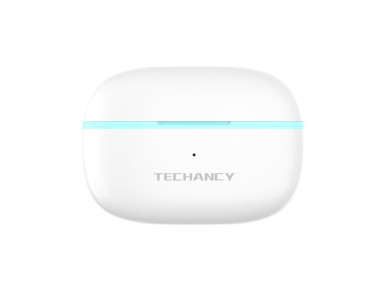 Techancy Auriculares TWS KP2714 Bluetooth 5.3 liga��o 10m USB-C 4h de autonomia som n�tido confort�v