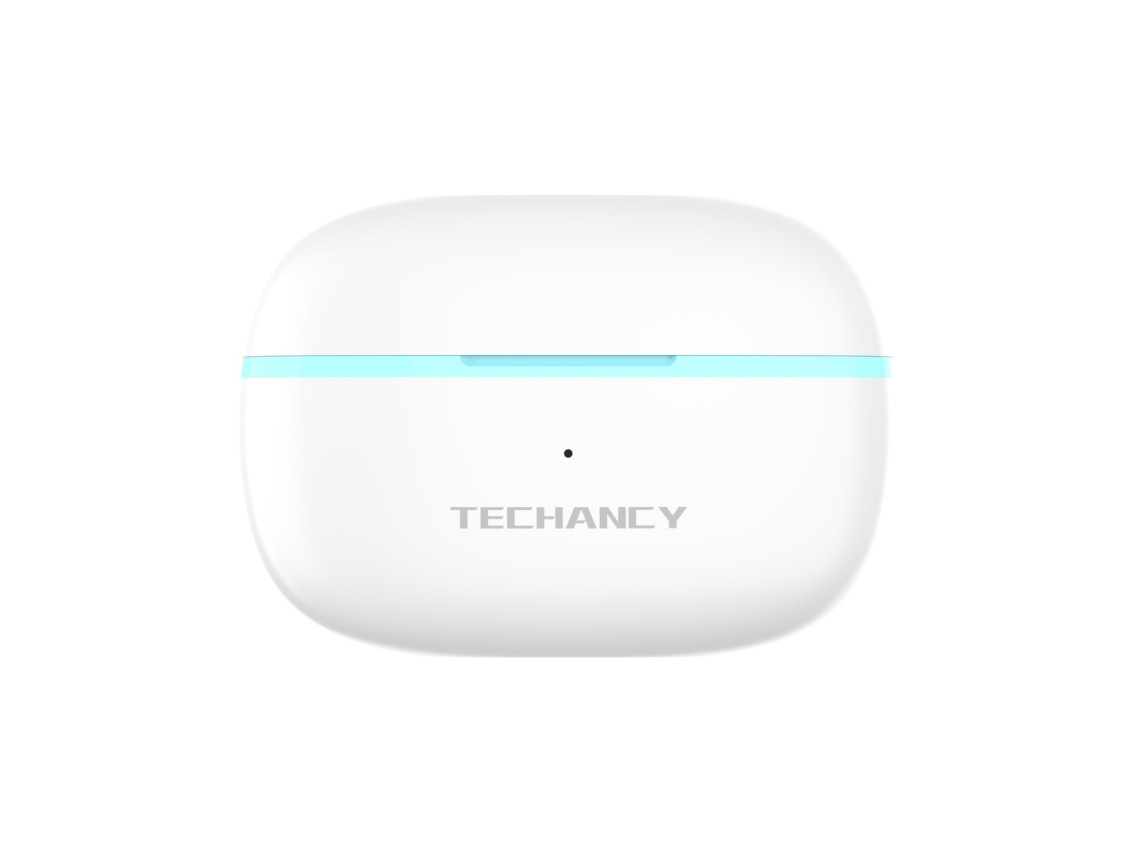 Auriculares Techancy TWS KP2714, Bluetooth 5.3, conexión 10m, USB-C, batería 4h, sonido nítido, cómo