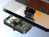 Techancy Auriculares Bluetooth TWS Wireless 5.4 KP2715 Microfone HD Toque inteligente USB C para And