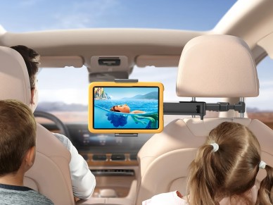 Techancy Suporte traseiro para carro TI2344 triplo dobr�vel rota��o 360� ajust�vel est�vel compat�ve