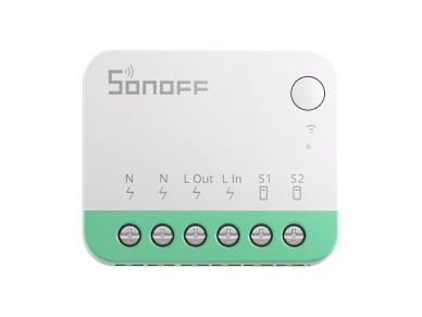 Sonoff MINIR4M Matter smart WiFi mini switch (HomeKit, SmartThings, Home Assistant).