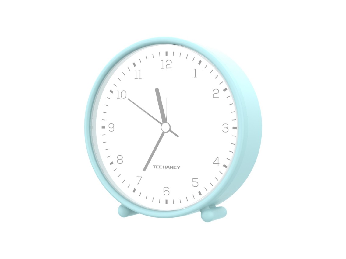 Reloj despertador de escritorio Techancy Mini ME2624 silencioso, n�meros grandes, espejo, cuerpo de 