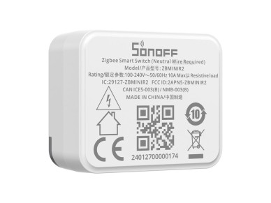 Miniinterruptor inteligente ZigBee SONOFF ZBMINIR2