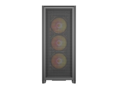 Gabinete para computador DarkFlash AIRNOVA (preto) + 3 ventoinhas