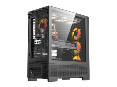 Gabinete para computador DarkFlash AIRNOVA (preto) + 3 ventoinhas