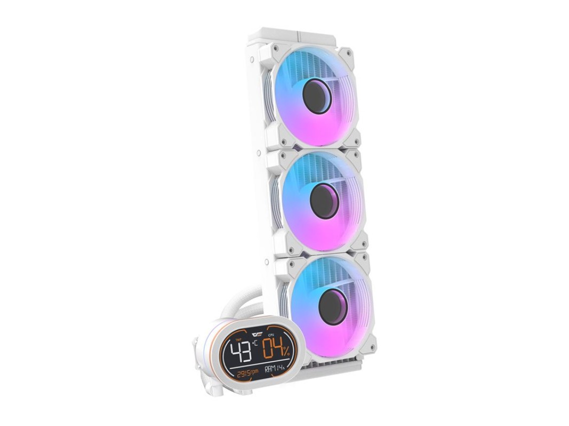 Refrigeração líquida para o processador Darkflash DH360D (branco)