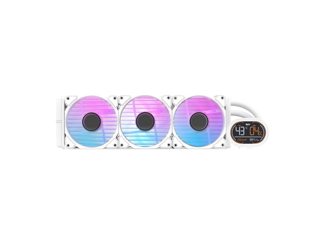 Refrigeração líquida para o processador Darkflash DH360D (branco)