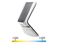 Solar wall light 3.5w 430lm rechargeable presence sensor (2-8m) white color 10.5x13cm edm