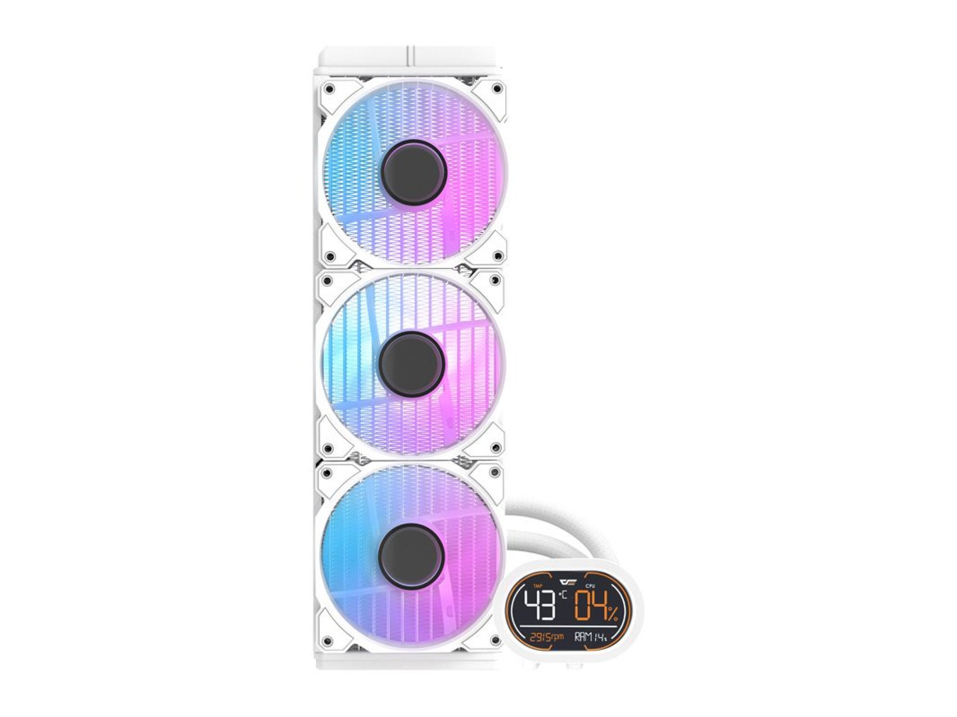 Refrigeração líquida para o processador Darkflash DH360D (branco)