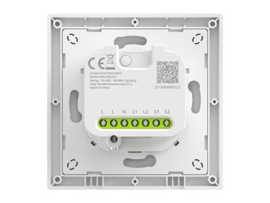 SONOFF MINI-ZB2GS-E ZigBee Dual Channel Wall Switch.