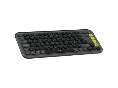 Teclado logitech pop icon keys inalambrico grafito - verde