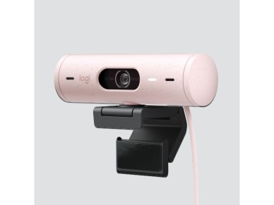 Logitech brio 500 pink full hd webcam - usb type c