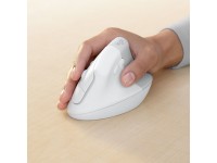 Mouse raton vertical logitech lift for business 6 botones 4000 dpi wireless inalambrico blanco hueso