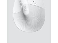 Mouse raton vertical logitech lift for business 6 botones 4000 dpi wireless inalambrico blanco hueso