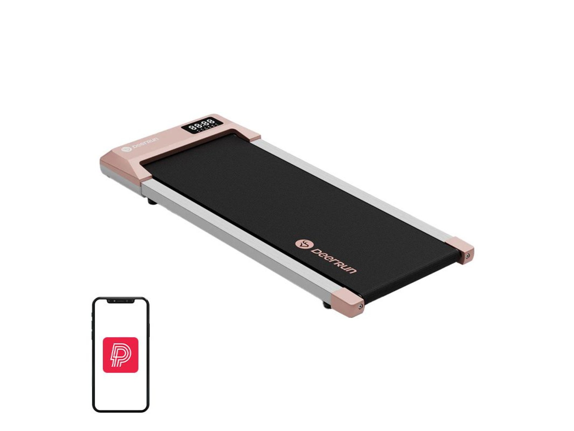 Esteira elétrica DeerRun Q1 Plus (rosa)