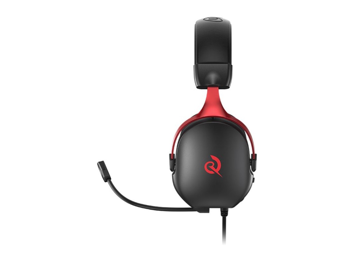Fones de ouvido gamer QCY Heroad VN200 (preto e vermelho)
