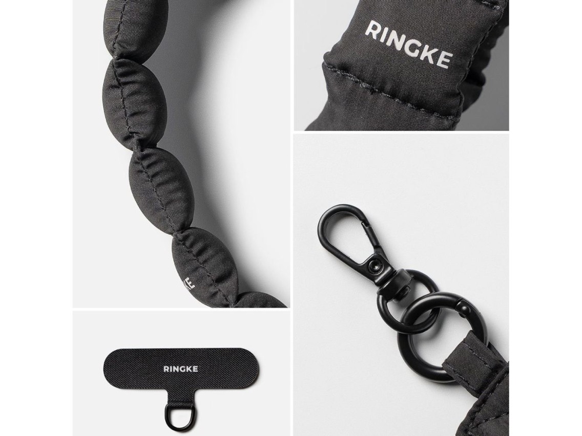Correa para teléfono Ringke Holder & Puffer - Negro