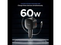 Carregador veicular Spigen EV603BT 60W - Preto Carregador veicular Spigen EV603BT 60W - Preto