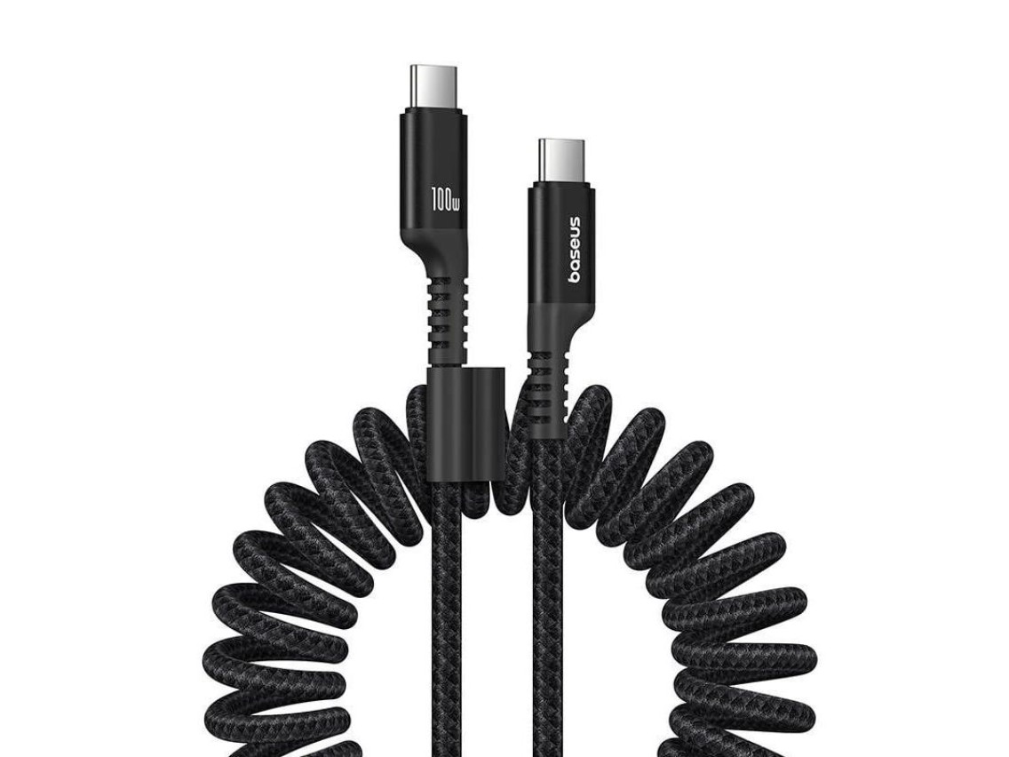 Baseus Fish-Eye Fast Charging Data Cable Usb-C To Usb-C 100W 1M Cluster Black