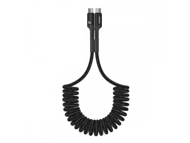 Cable de datos de carga r�pida Baseus Fish-Eye (USB-C a USB-C, 100 W, 1 m), color negro