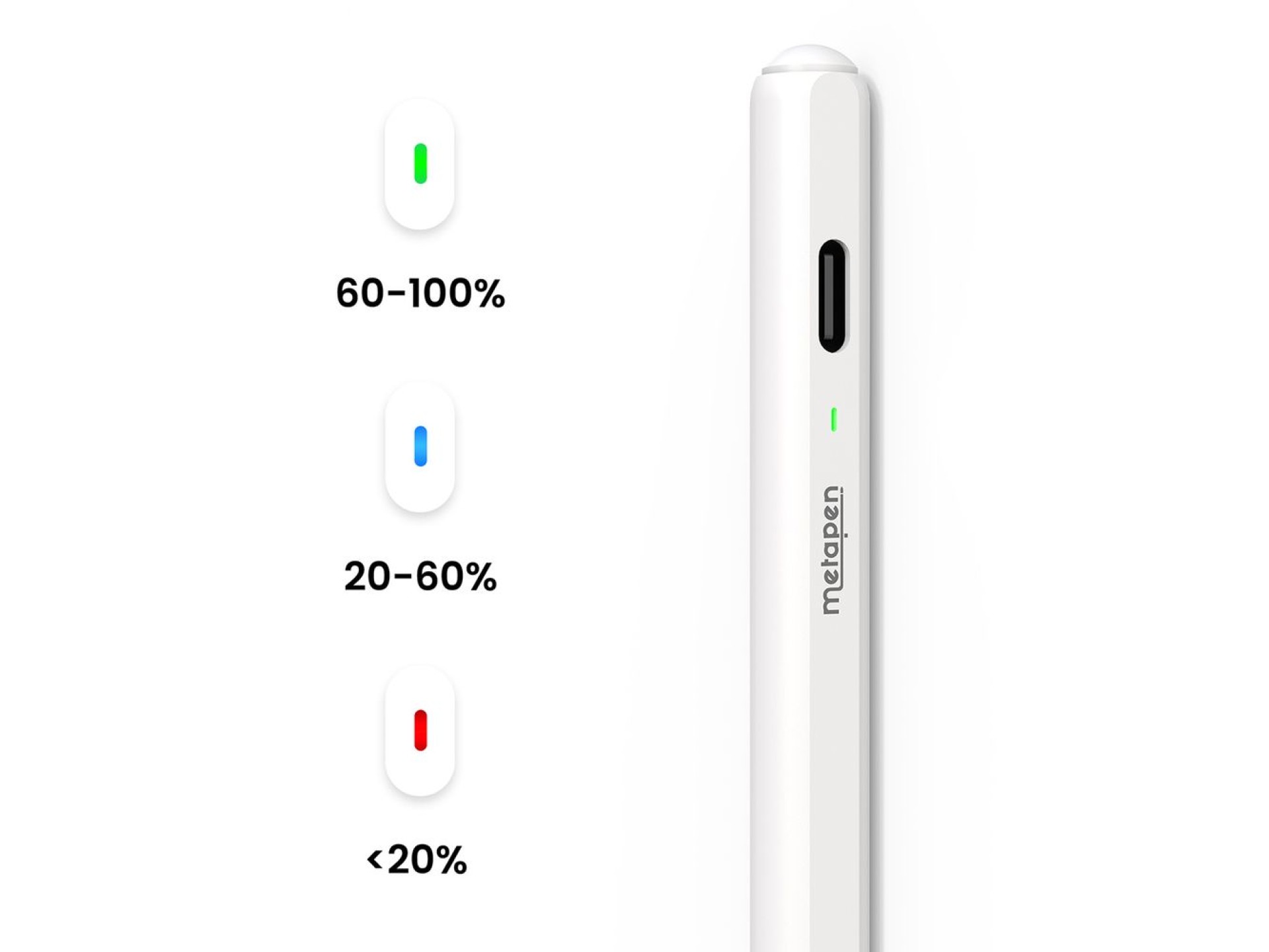 Lápis Metapen Air8 Pro para iPad - Branco