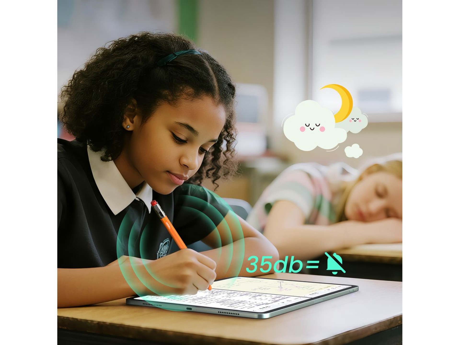 Caneta stylus Metapen Pencil Air8 Pro X para iPad - laranja