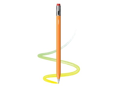 Caneta stylus Metapen Pencil Air8 Pro X para iPad - laranja