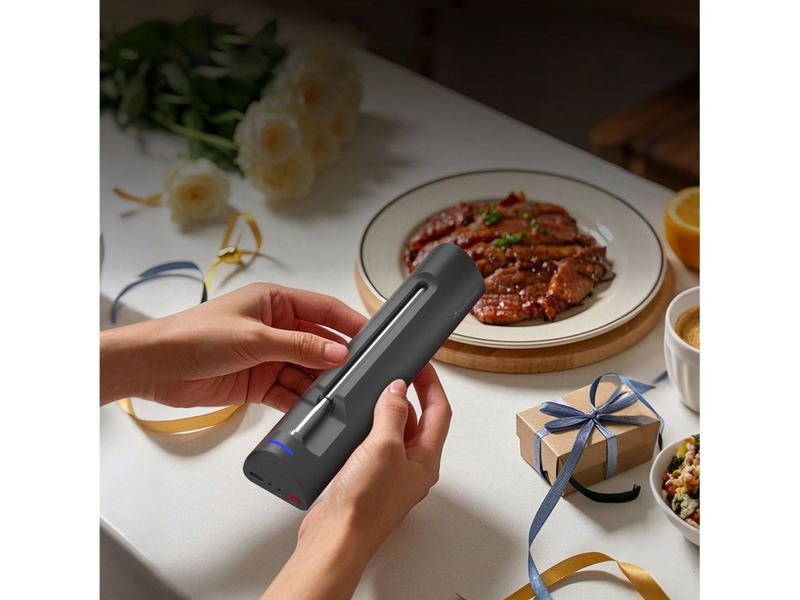 Termómetro de cocina Meatmeet S Pro con aplicación Bluetooth/WiFi para parrilla, horno y ahumador -