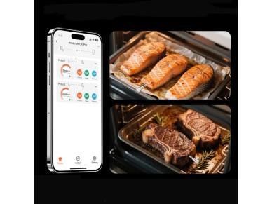 Term�metro de cocina Meatmeet X Pro con aplicaci�n Bluetooth/WiFi para parrilla, horno y ahumador - 