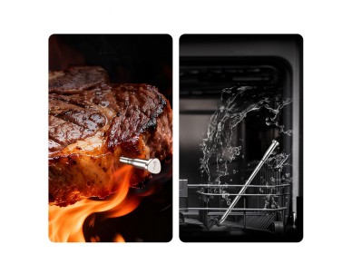 Term�metro de cocina Meatmeet X Pro con aplicaci�n Bluetooth/WiFi para parrilla, horno y ahumador - 
