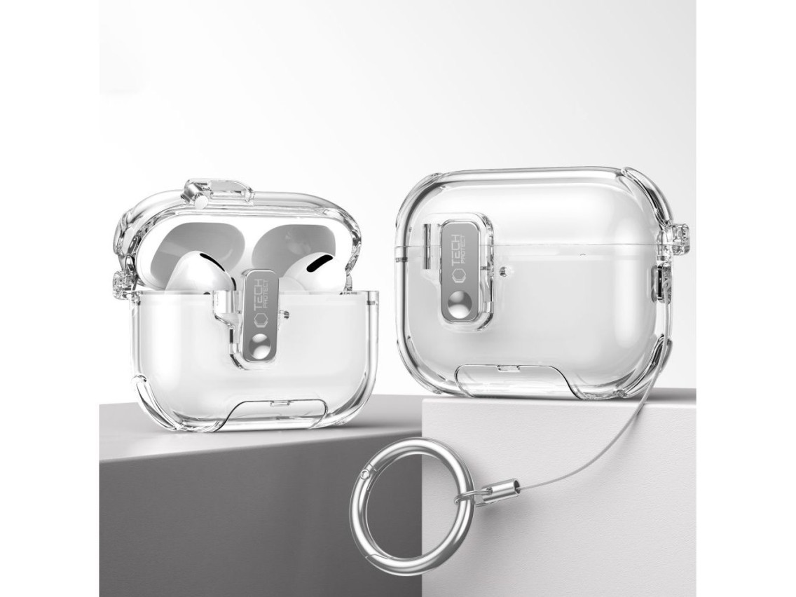 Capa Tech-Protect Bounce Pro para AirPods Pro 3 - Transparente