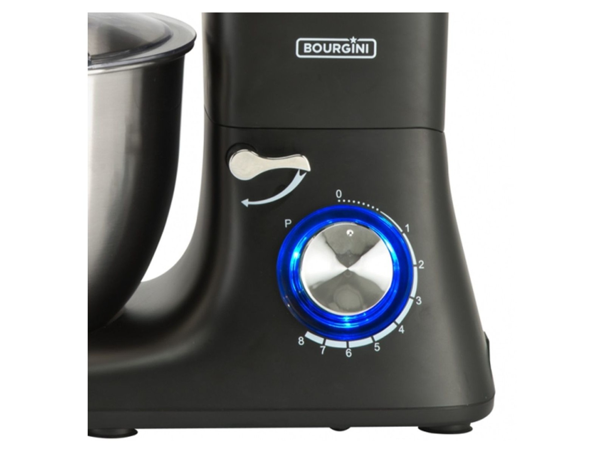 Amasadora bourgini kitchen chef plus 5.52l negra
