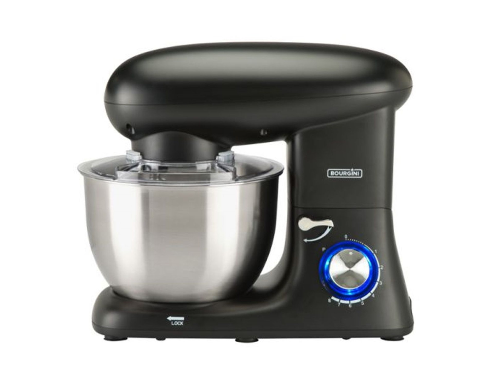 Amasadora bourgini kitchen chef plus 5.52l negra