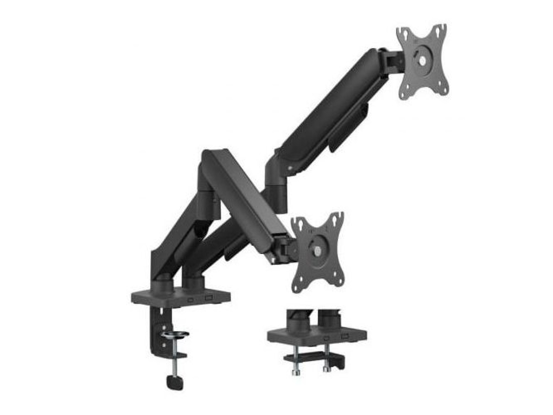 Suporte de mesa com contrapeso Aisens DT32TSR-357 para 2 monitores / Giratório / Inclinável / até 9