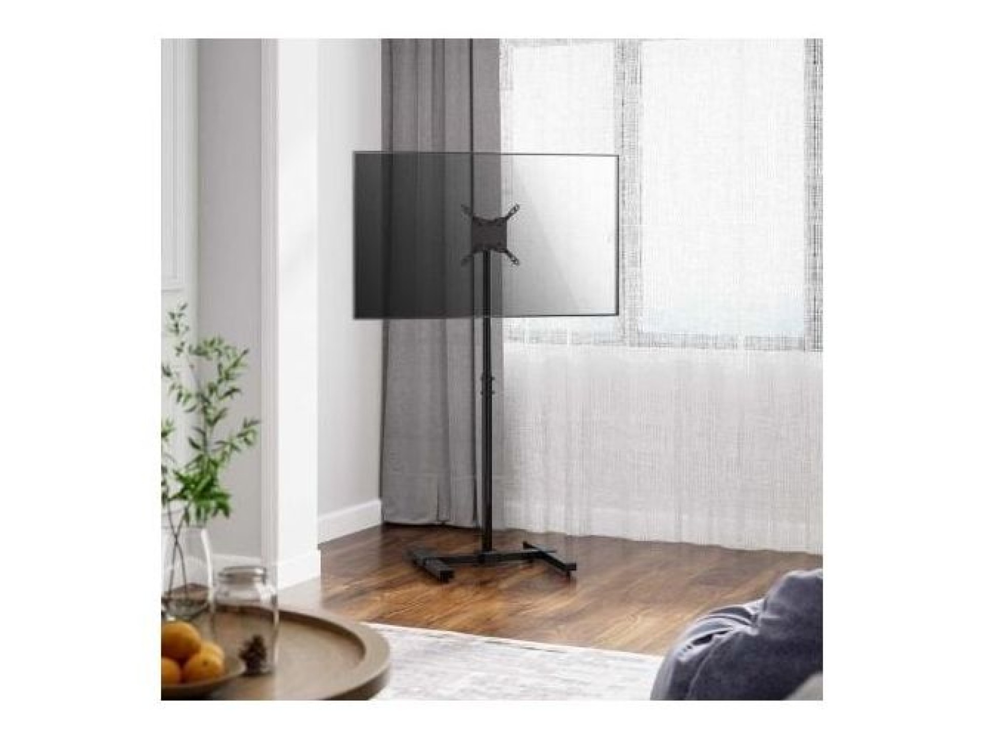 Soporte de Suelo Inclinable/ Nivelable/ Extensible Aisens FT42TE-261 para TV de 13-42"/ hasta 20kg