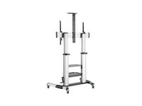 Soporte de Suelo Inclinable con Ruedas y Manivela Aisens FT100TE-125 para TV 60-100"/ hasta 100kg