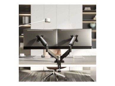 Suporte de mesa com contrapeso Aisens DT32TSR-357 para 2 monitores / Girat�rio / Inclin�vel / at� 9 