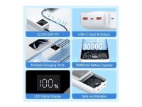 Powerbank 30000mAh Vention FHMW0/ 22.5W/ Branco Powerbank 30000mAh Vention FHMW0/ 22.5W/ Branco