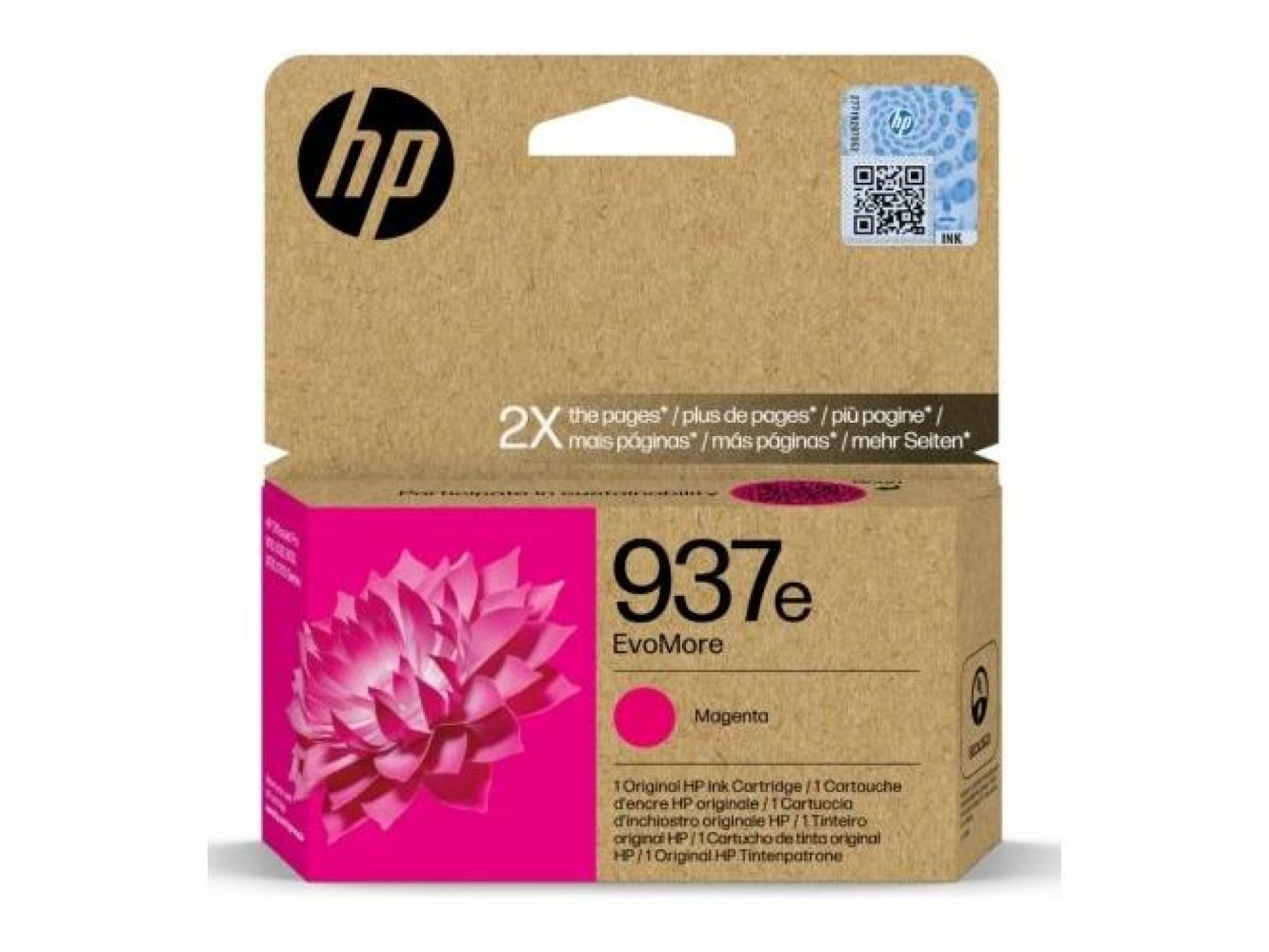 Original HP Ink Cartridge nš937e EvoMore/ Magenta