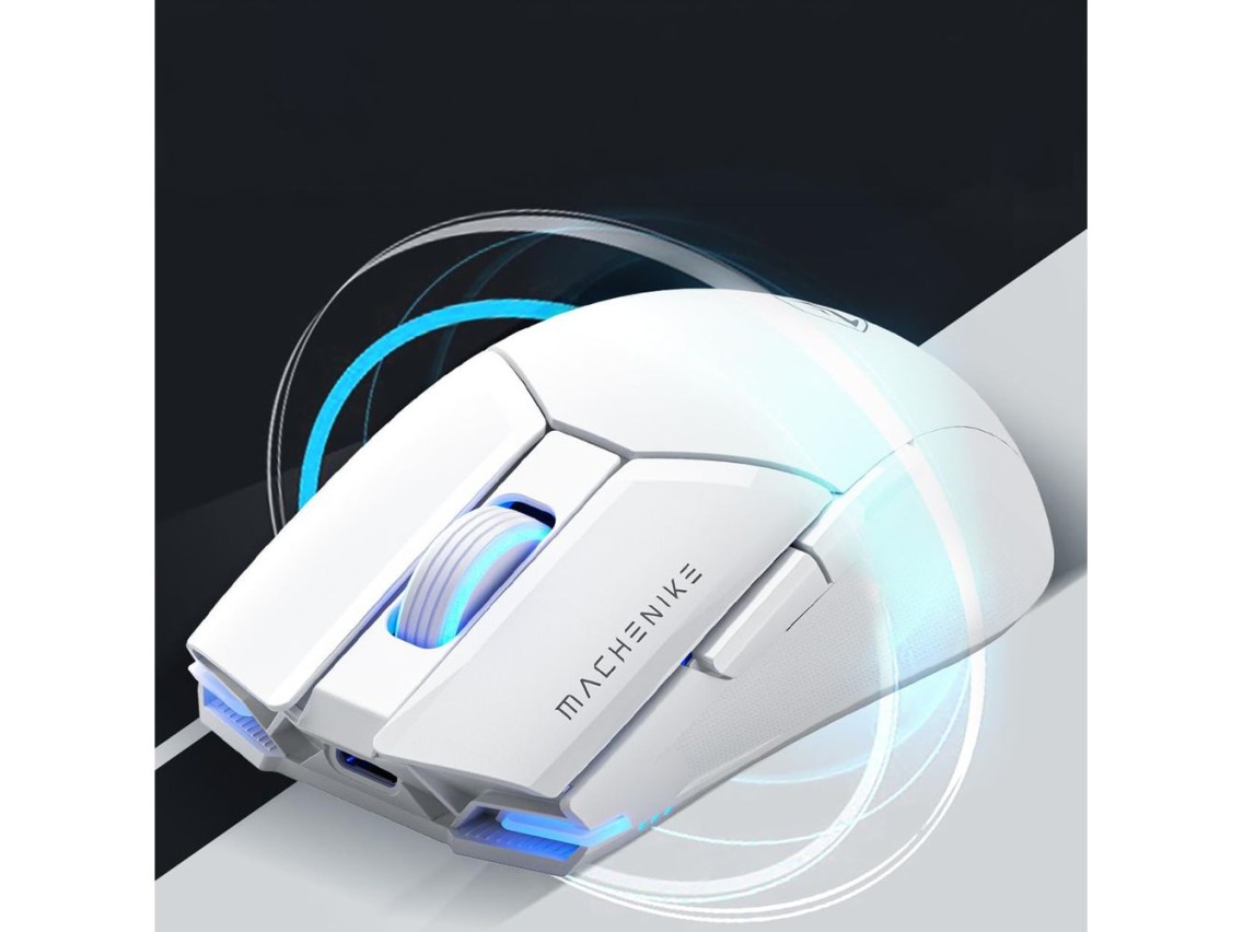 Mouse Gamer Sem Fio Machenike M7 Pro - Branco