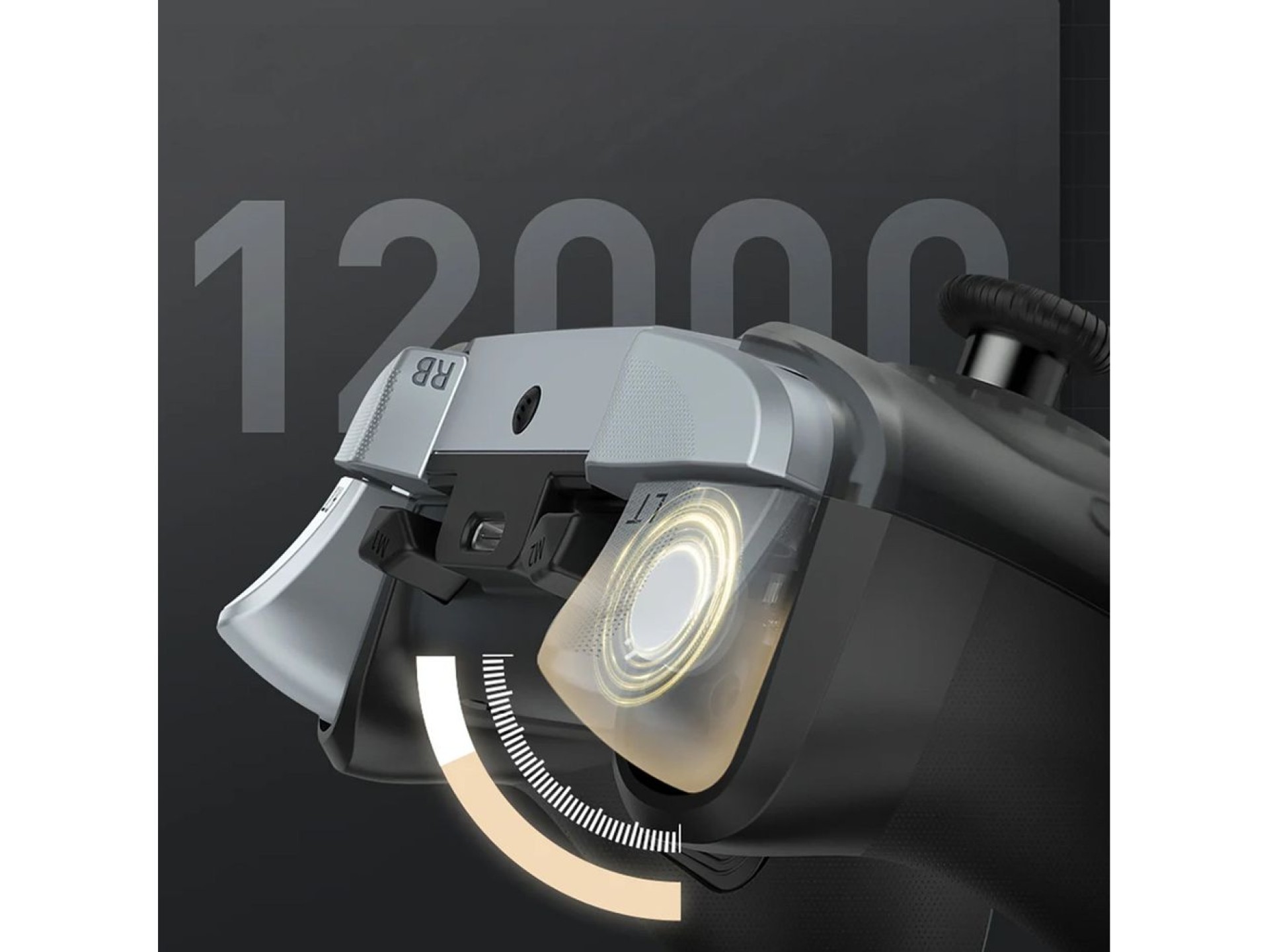 Controle sem fio Machenike G5Pro Premium Edition com base de carregamento - Preto e Dourado