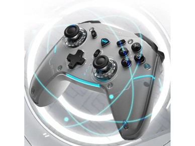 Mando inal�mbrico Machenike G5Pro Max con estaci�n de carga - Gris