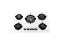 Placa de gas ISEASY MGBG-775 con 5 quemadores (blanca)