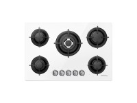 Placa de gas ISEASY MGBG-775 con 5 quemadores (blanca)