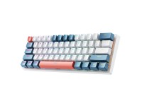 Teclado mec�nico para juegos Machenike K500-B61 con cable, retroiluminaci�n e interruptor rojo (blan