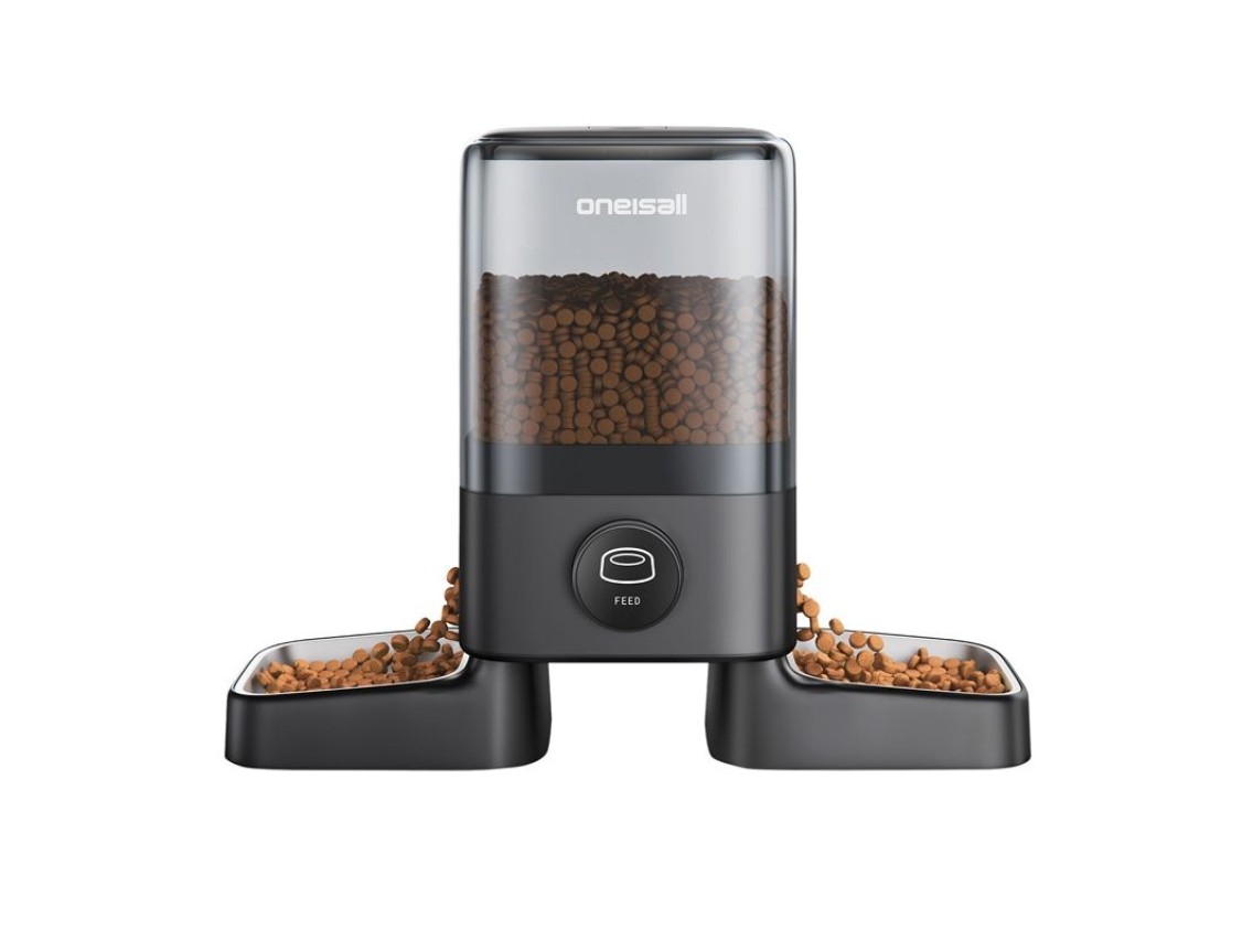 Dispensador de alimento inteligente doble de 5 l Oneisall PF09