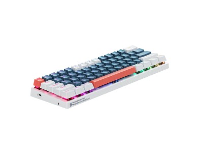 Teclado mec�nico para juegos Machenike K500-B61 con cable, interruptor azul retroiluminado (azul y b